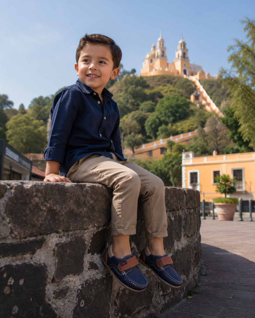 Zapato  azul niño coleccion Audaz 157000-E