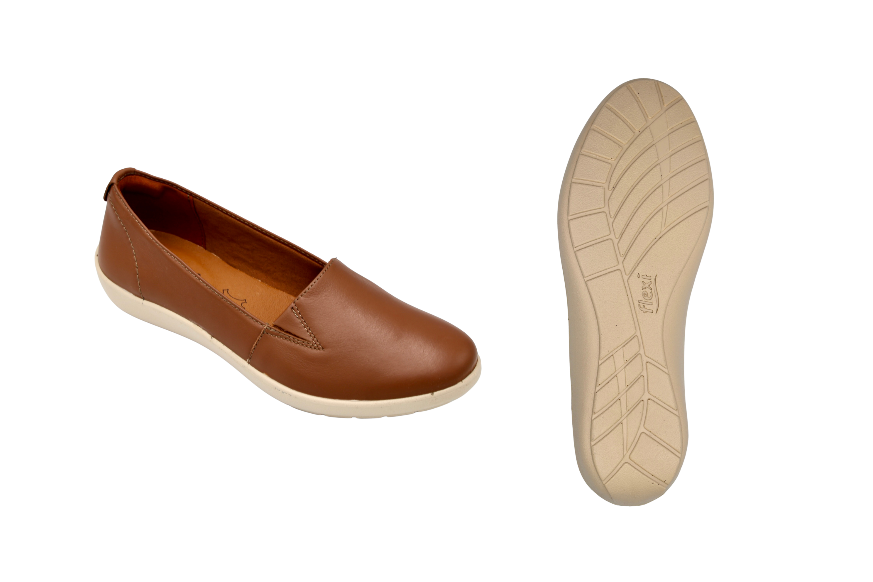Mocasín cafe para Dama Flexi D10