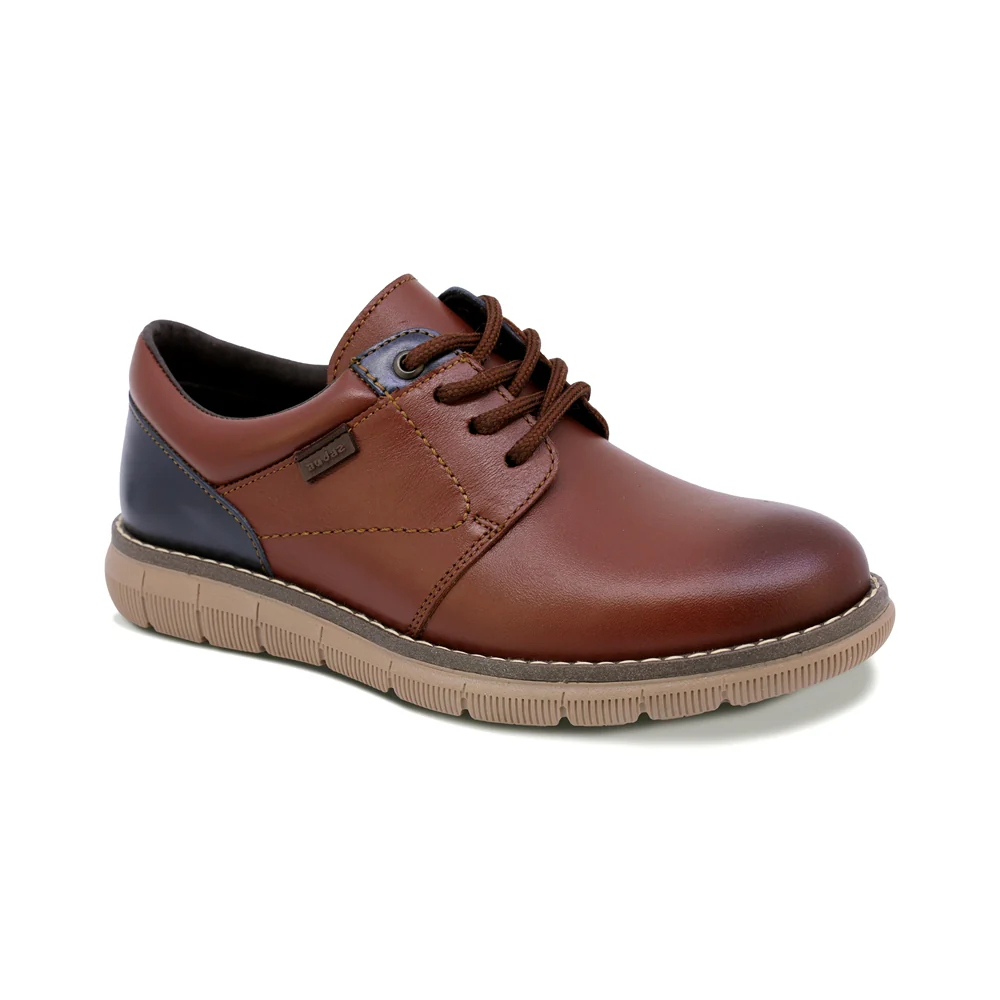 ZAPATO AUDAZ PARA NIÑO DE PIEL COLOR LADRILLO MURPHY 435501-Q