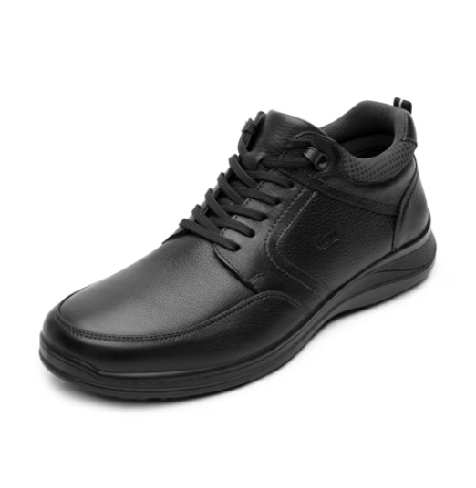 Botín Casual Flexi para Hombre con Amarre Frontal Estilo 50816 Negro