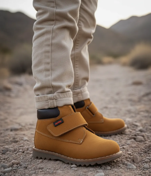 Media Bota Coqueta Y Audaz 182001-m Piel Miel Niños