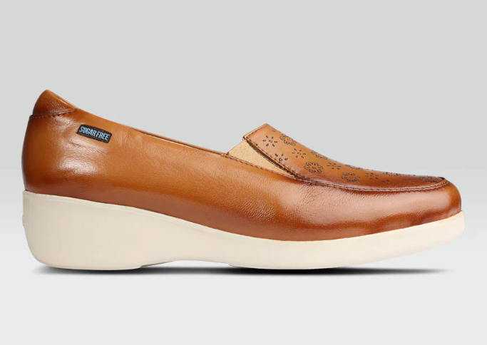 Celina - Zapato Casual de Piel de Borrego Camel 32001