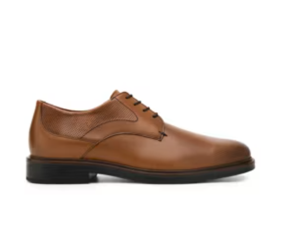 Derby Con Agujetas Flexi para Hombre Estilo 400111 Tan