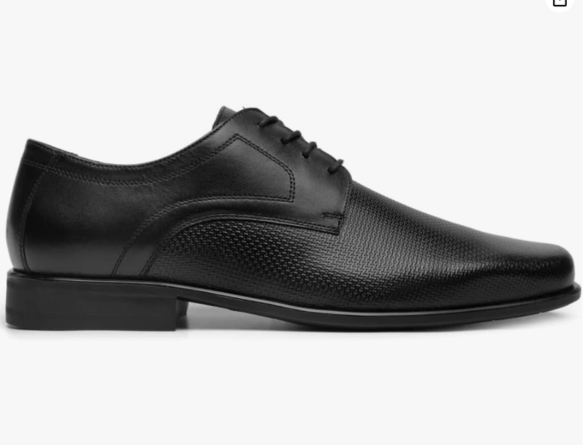 Derby Con Agujetas Flexi para Hombre Estilo 90718 Negro