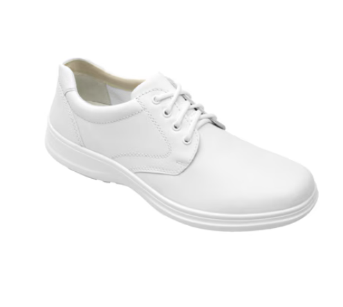Zapato Casual De Servicio/Clínico Flexi De Agujetas Para Hombre - Estilo 63201 Blanco