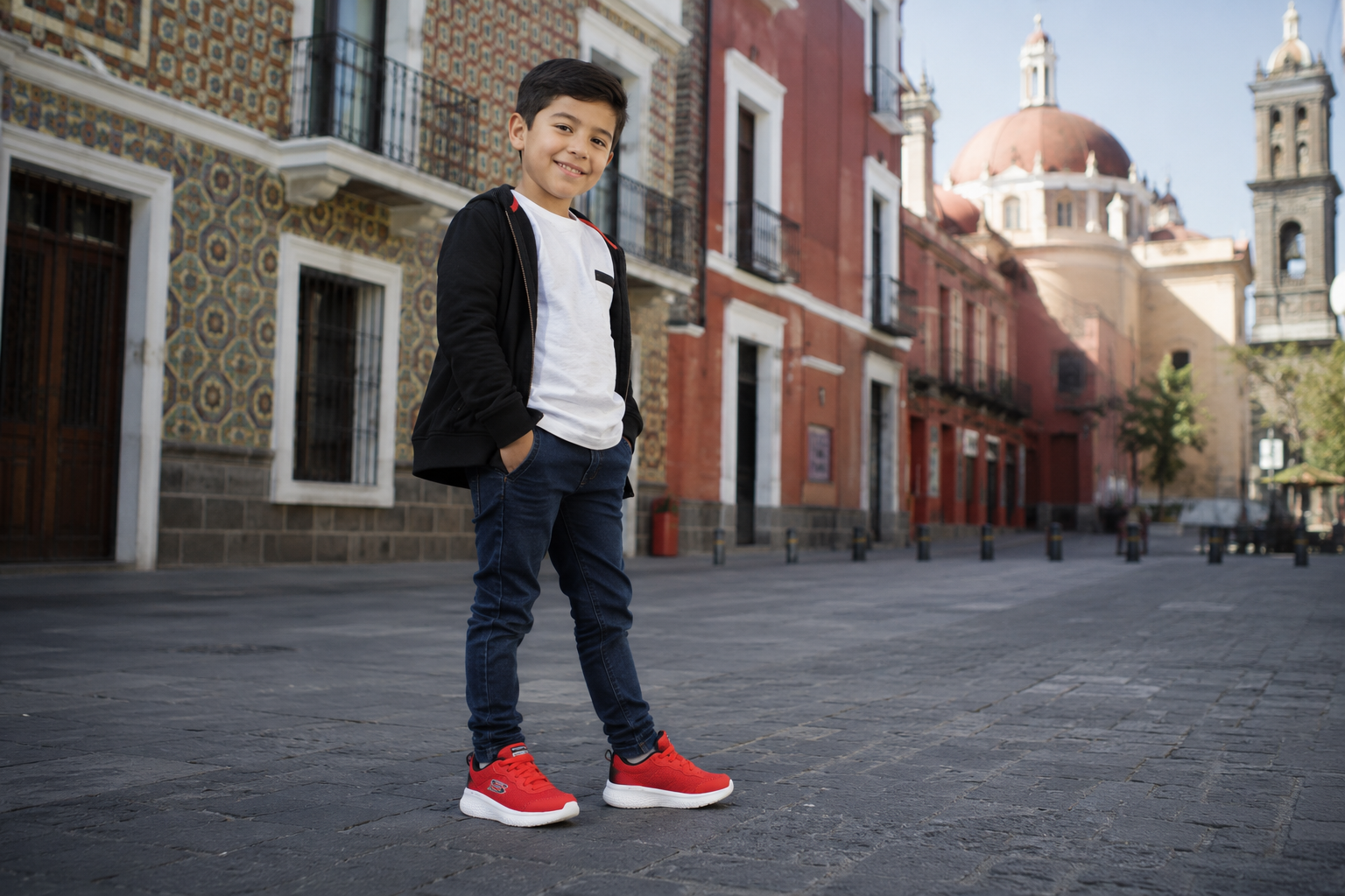 Skechers 404016LRDBK Zapatillas para niño