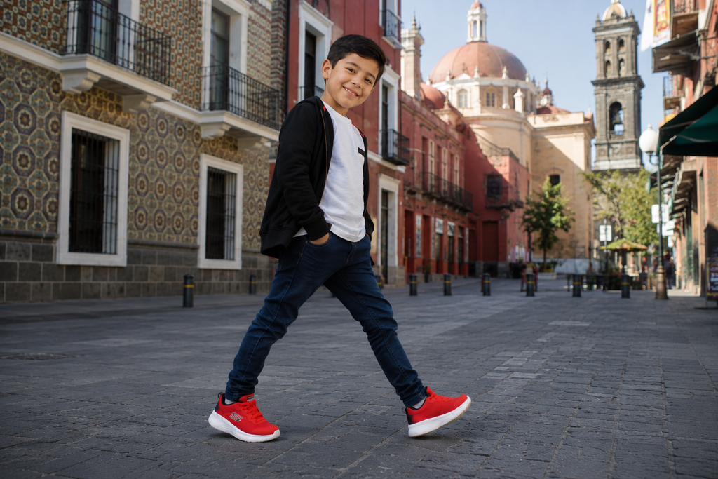 Skechers 404016LRDBK Zapatillas para niño