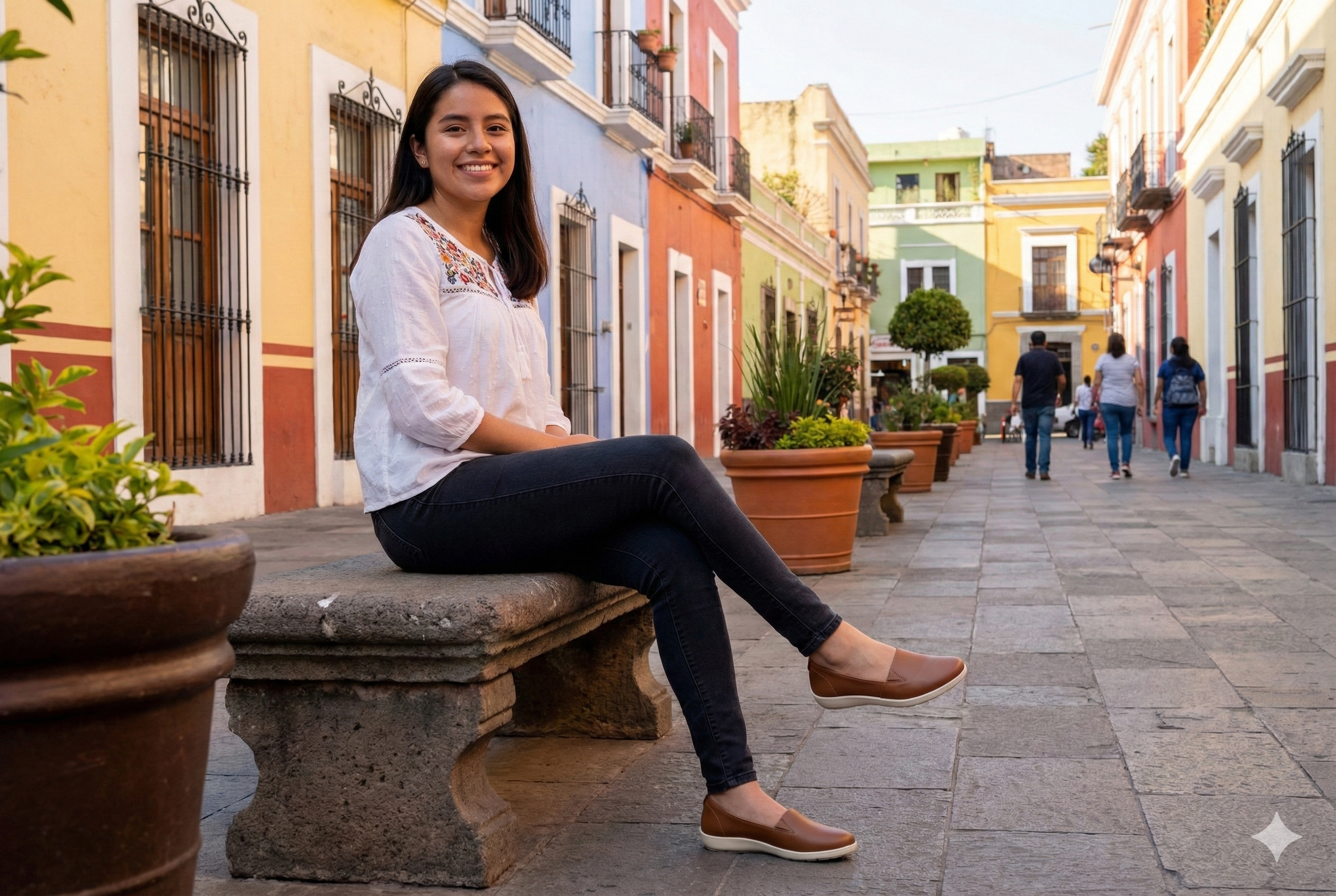 Mocasín cafe para Dama Flexi D10