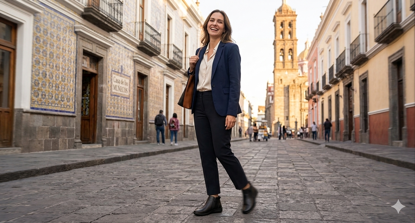 Botín Con Cierre Flexi para Mujer con Doble Cierre Estilo 25913 Negro