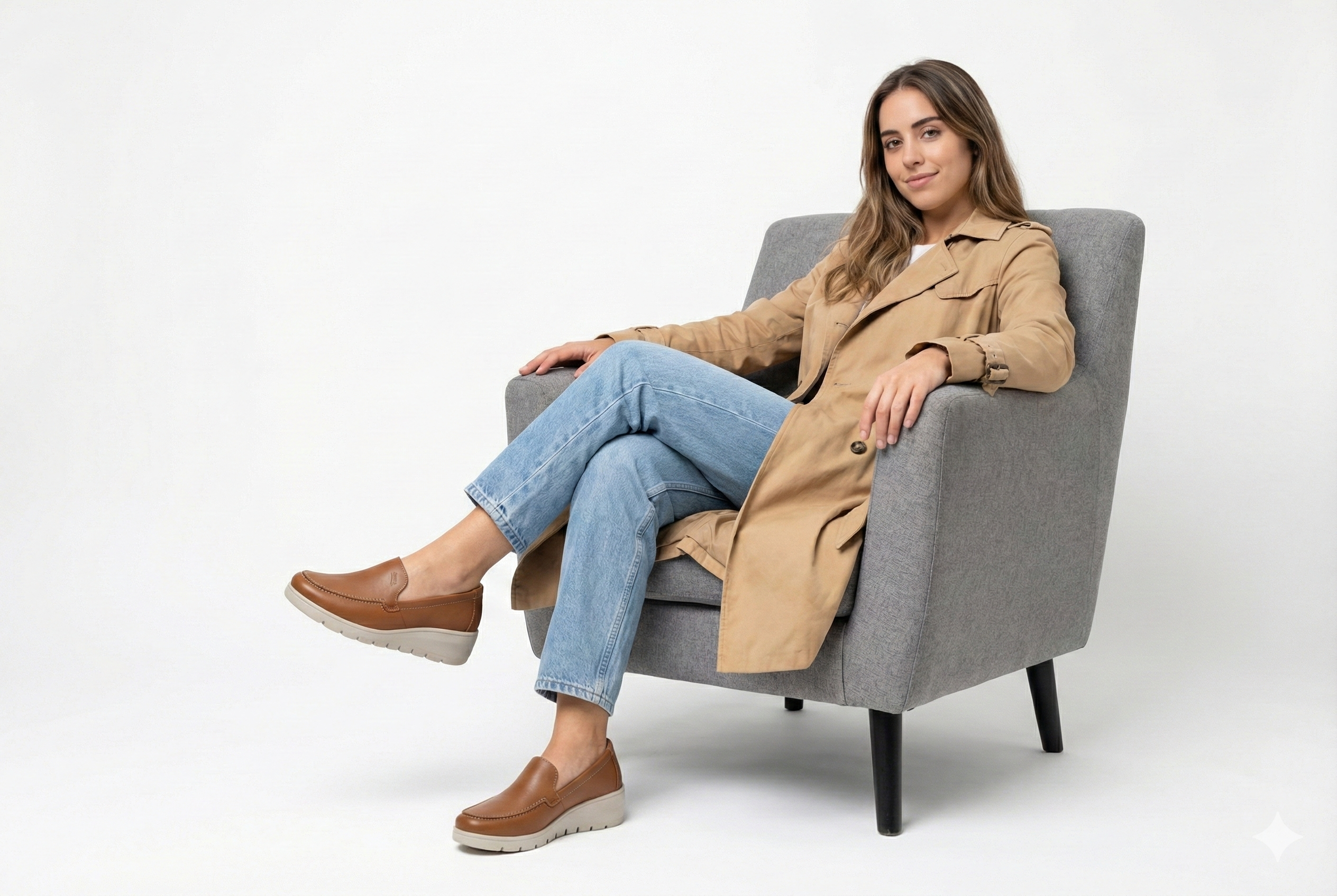 Mocasín cafe para Dama D15