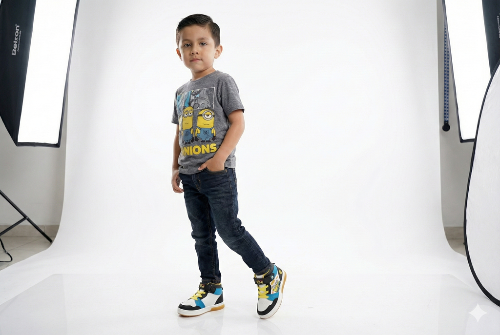 Sneakers Minion para niño Bubble Gummers N16