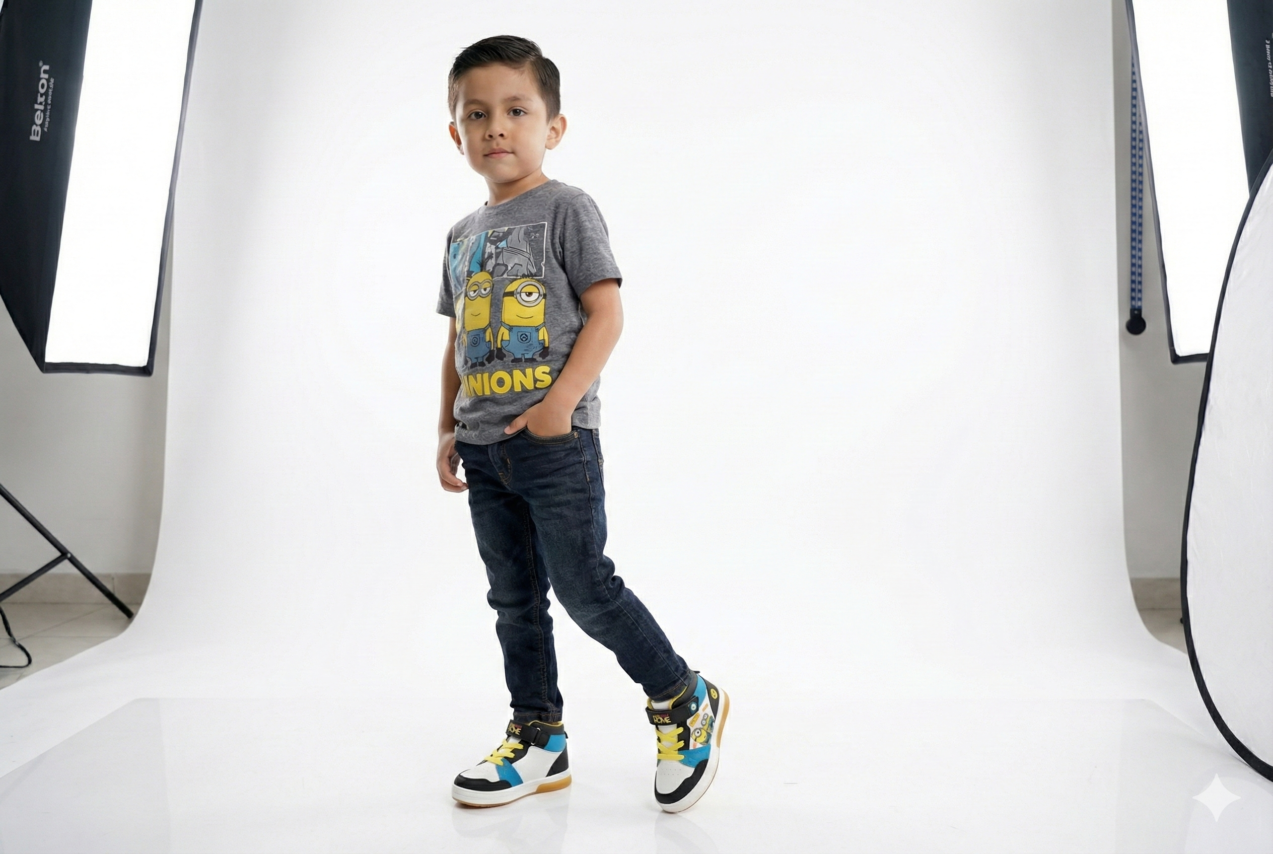 Sneakers Minion para niño Bubble Gummers N16