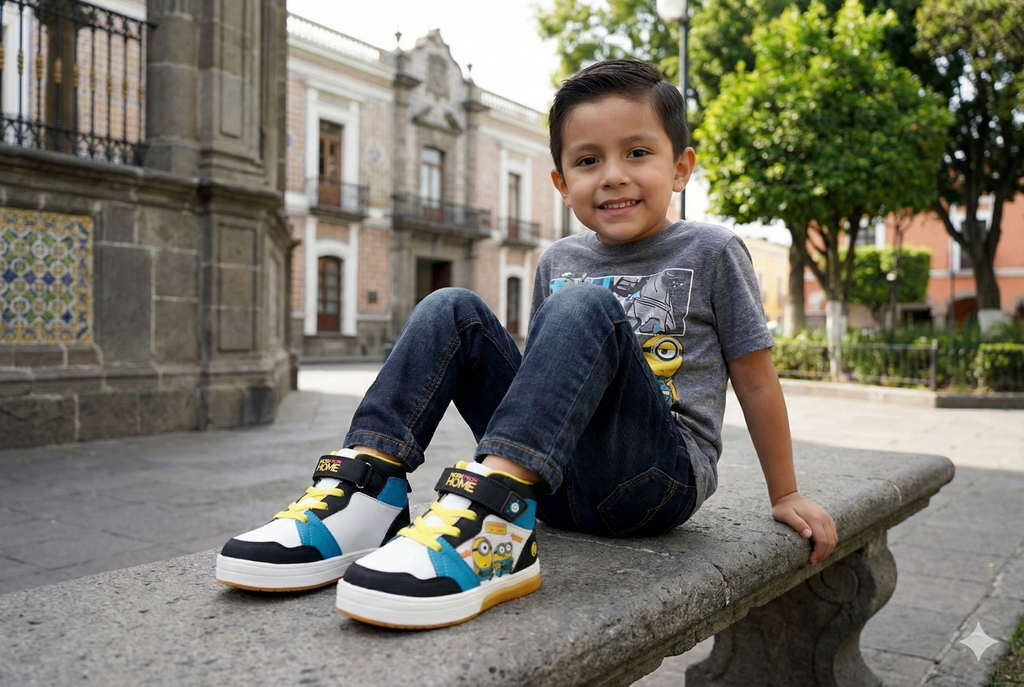 Sneakers Minion para niño Bubble Gummers N16