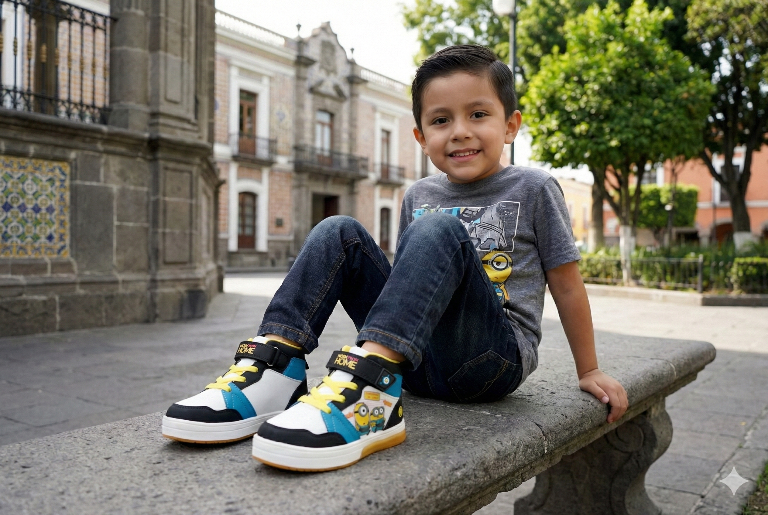 Sneakers Minion para niño Bubble Gummers N16