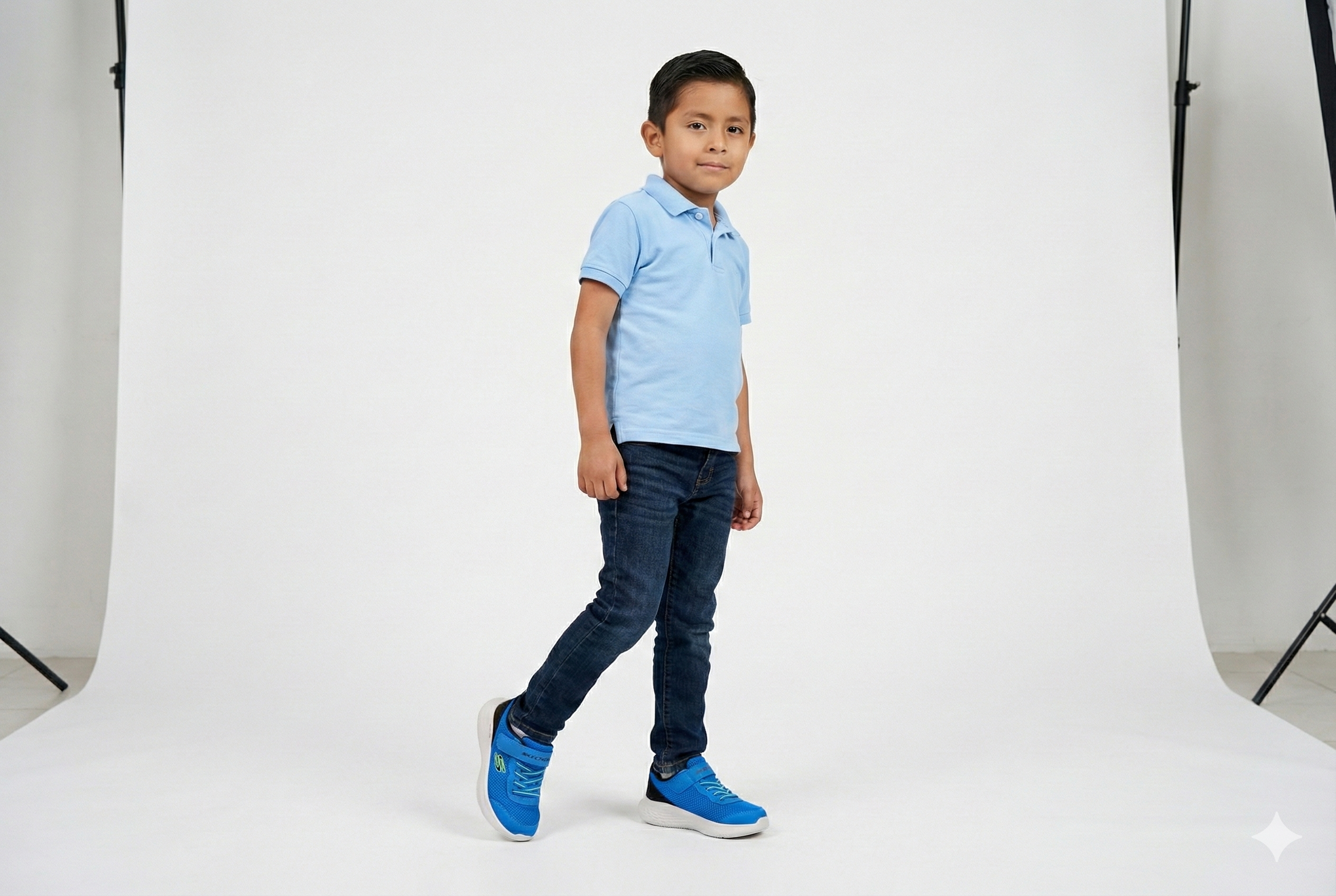 Tenis de broche para niño Skechers N2