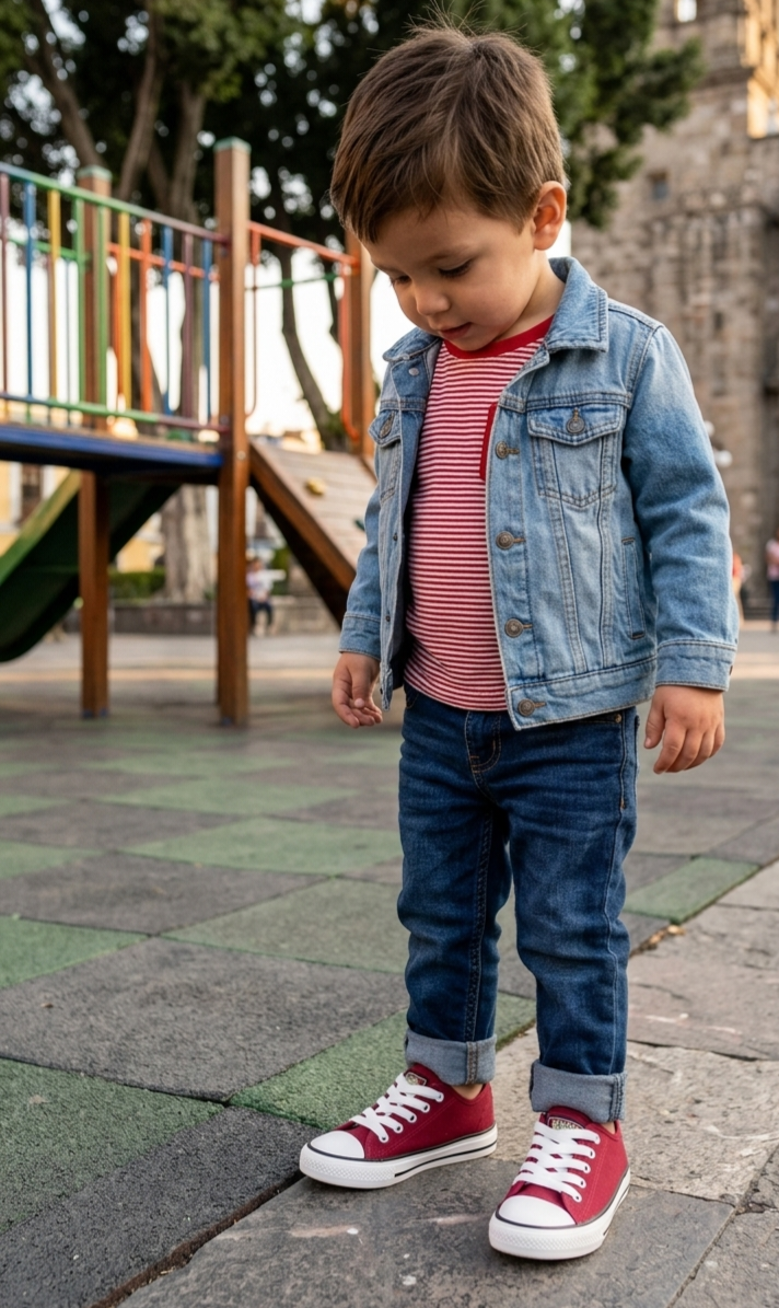 Tenis Bubble Gummers Harry Para Niño De Lona Antiderrapante Agujetas