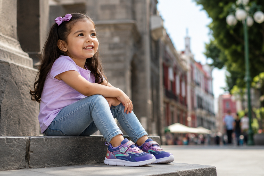Tenis Bubble Gummers® Para Niña Yago I Color Lila Running lila